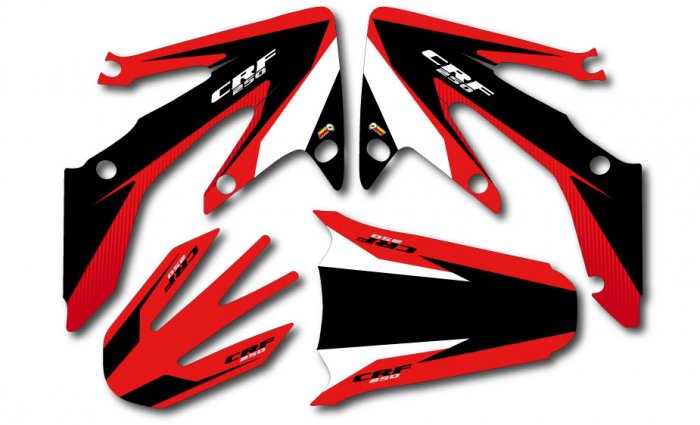 Red - Full kit CRF 250 2008-2009
