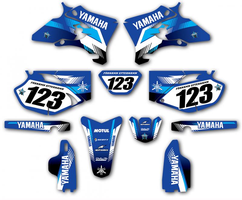 Yamaha komplett dekalkit anpassat till valfri modell.