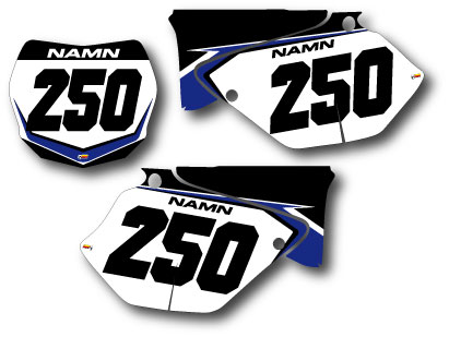 Nr-kit YZ 125-250 2002-2013 Black & Blue Classic
