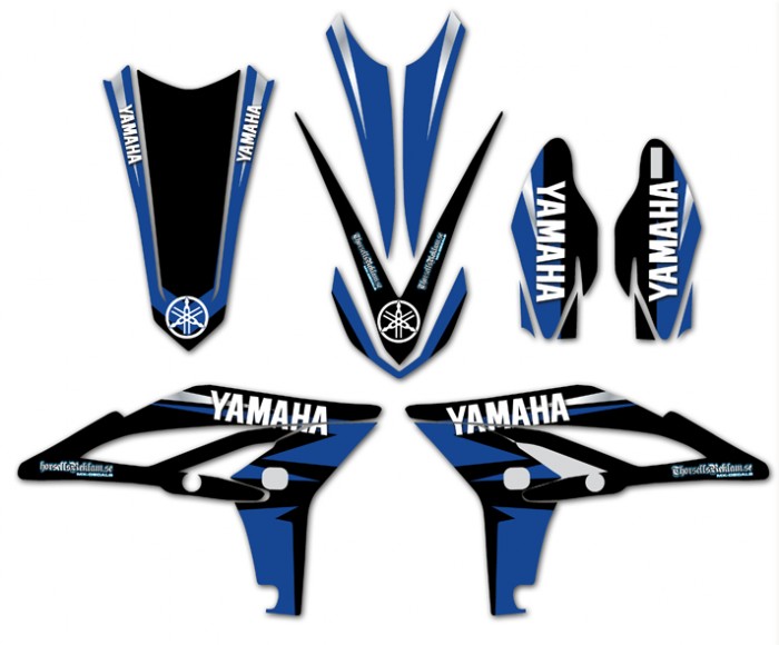 Trimkit YZF 250 2010-2013, Blue, black & silver