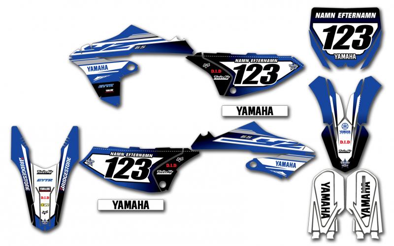 Yamaha komplett dekalkit anpassat till valfri modell. Original-liknande.