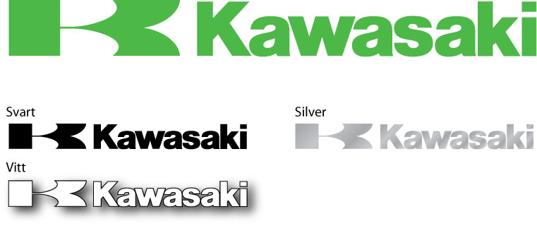 Utskuren text Kawasaki