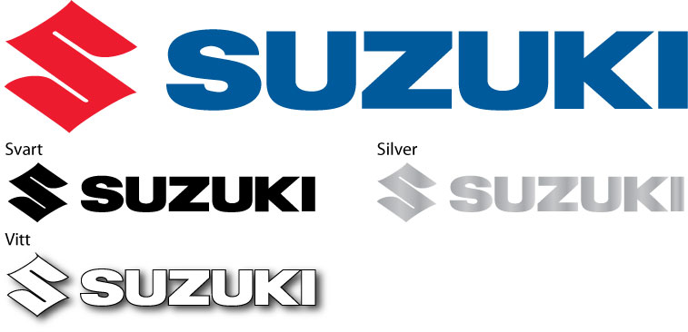 Utskuren text Suzuki