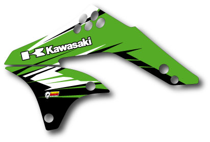 Rad cover decal for KXF 450 2006-2008 