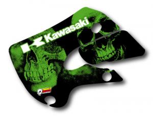 Kylvingsdekal till KX 65 2001-2015 Green Skull
