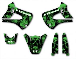 Trimkit KX 85 1998-2010 Green Skull