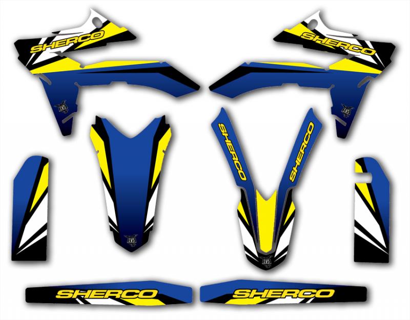 Semikit SE 250-300 2012 Blue & Yellow