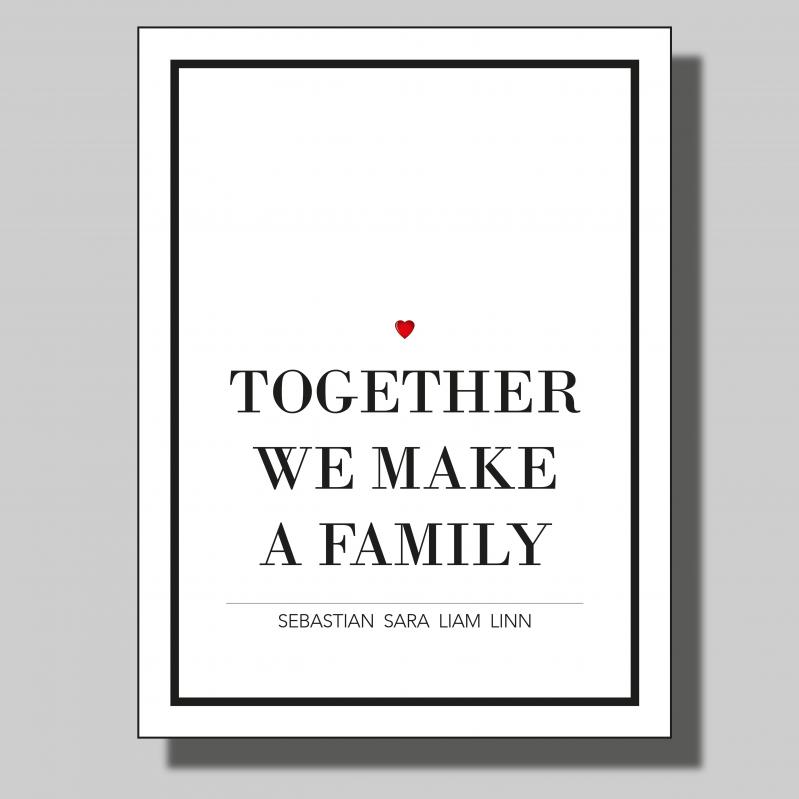 Together we make a family... Poster