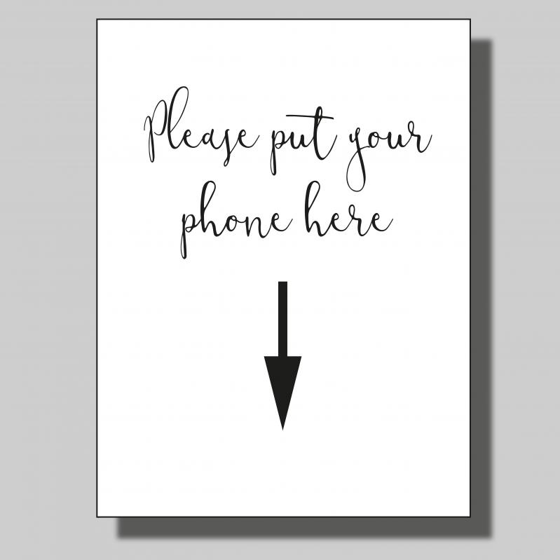 Please put your phone here.. Poster