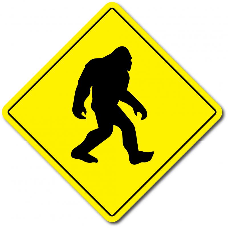 Varningsskylt Bigfoot
