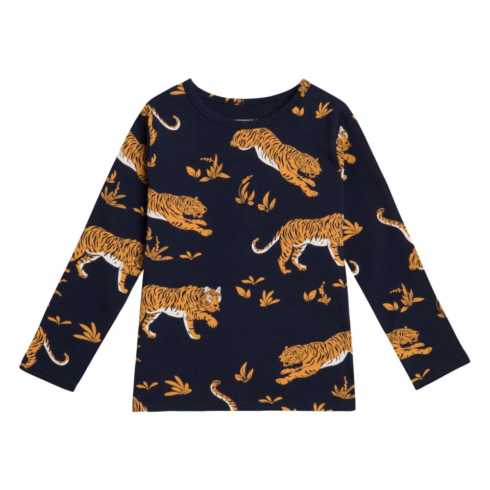 Juno LS T-shirt tiger AOP