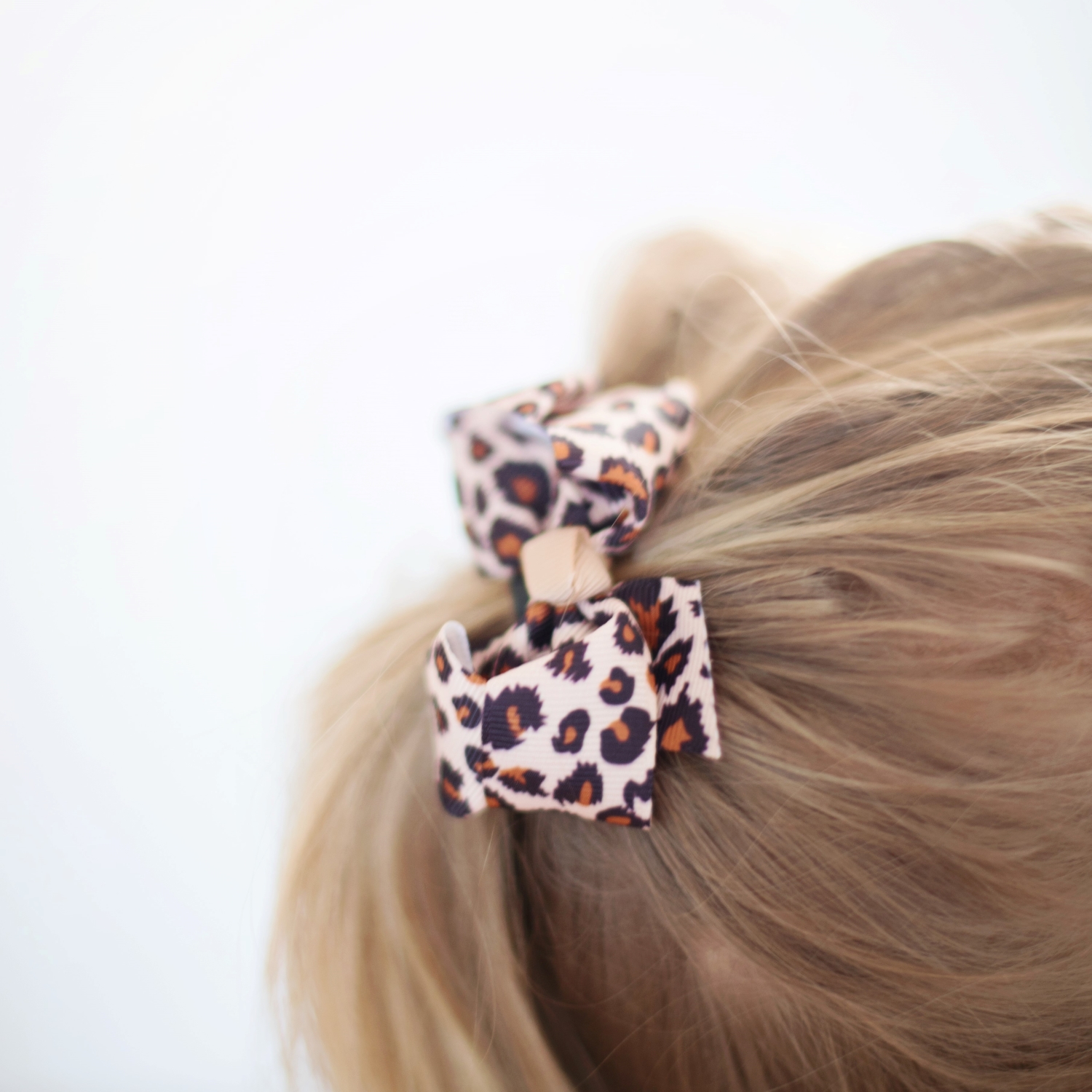 Hair Clip Bow Leopard