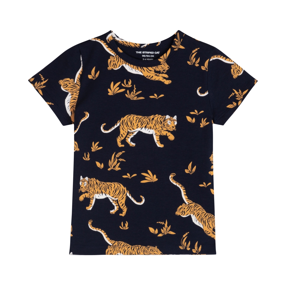 Juno SS T-shirt tiger navy
