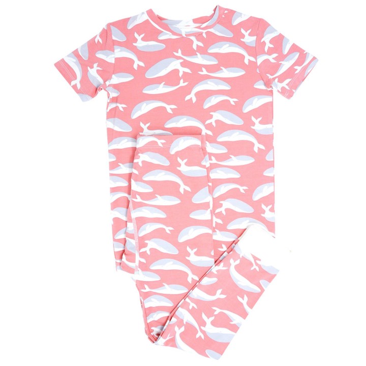 Pyjamas 2PC Set Pink whale