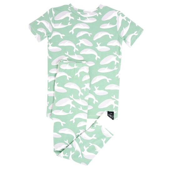 Pyjamas 2PC Set Green whale