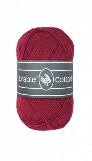 Durable Cotton 8 bordeaux