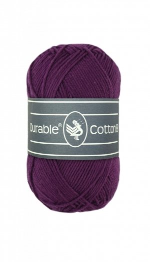 Durable Cotton 8 aubergine