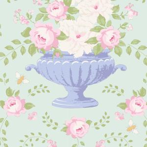 Tilda Happy Campers collection Flowerbees Teal