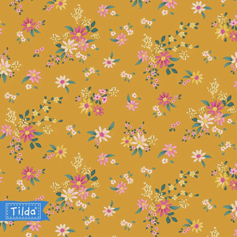 Tilda Chic Escape Blender Daisyfield Mustard