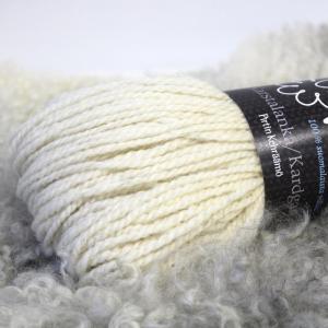 Kardgarn 320 tex x 32 naturvit
