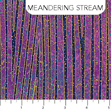Shimmer Meandering Stream Midnight Sky
