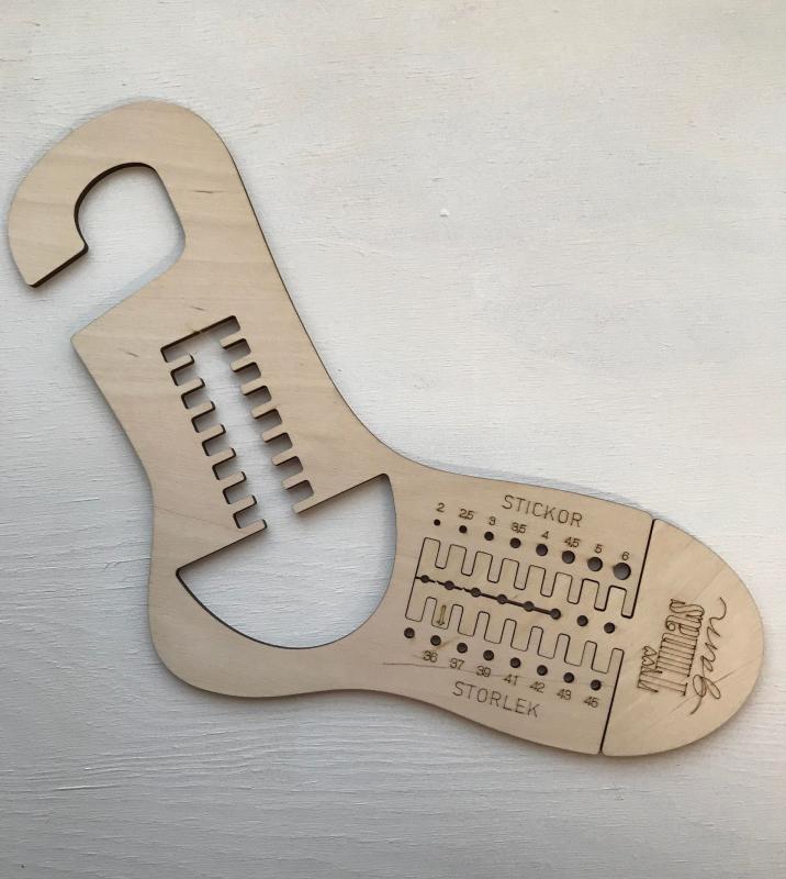 Justerbar sockblockare av björkfaner strl 36-45