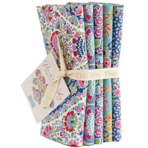Tilda Pie in the sky Fat Quarter Bundle Blue/Teal