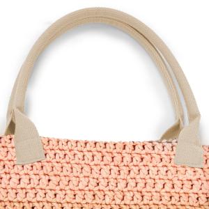 Väskhandtag av bomull beige