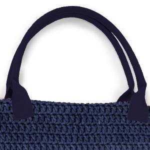 Väskhandtag av bomull marin