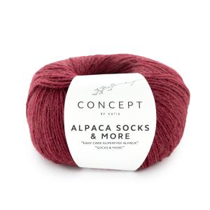 Alpaca Socks & More 302 hallonröd