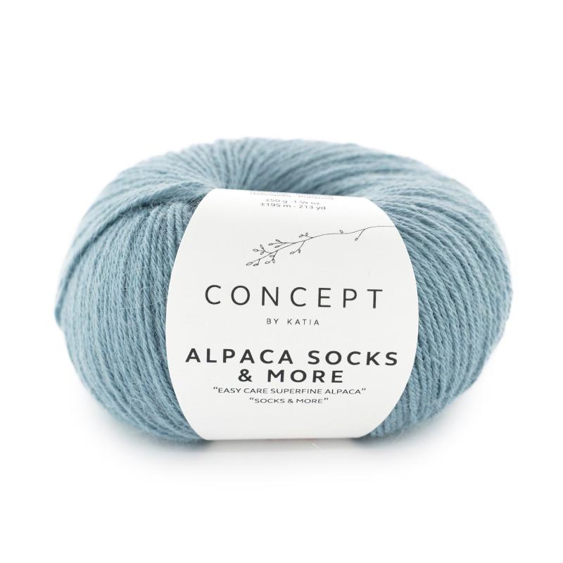 Alpaca Socks & More 323 ljus jeansblå