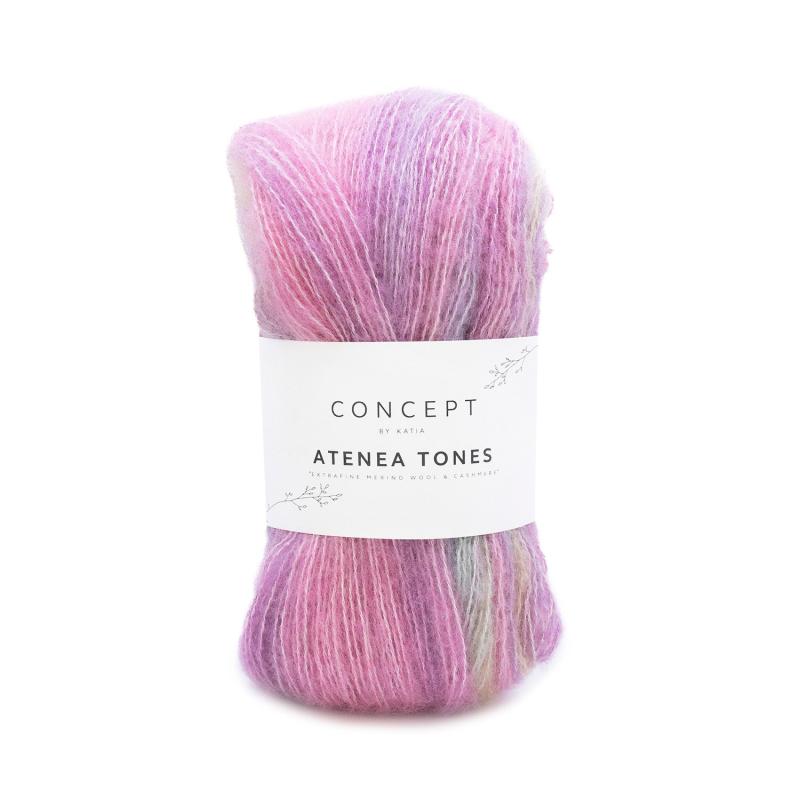 Atenea Tones 202 lila-blå-eggvit