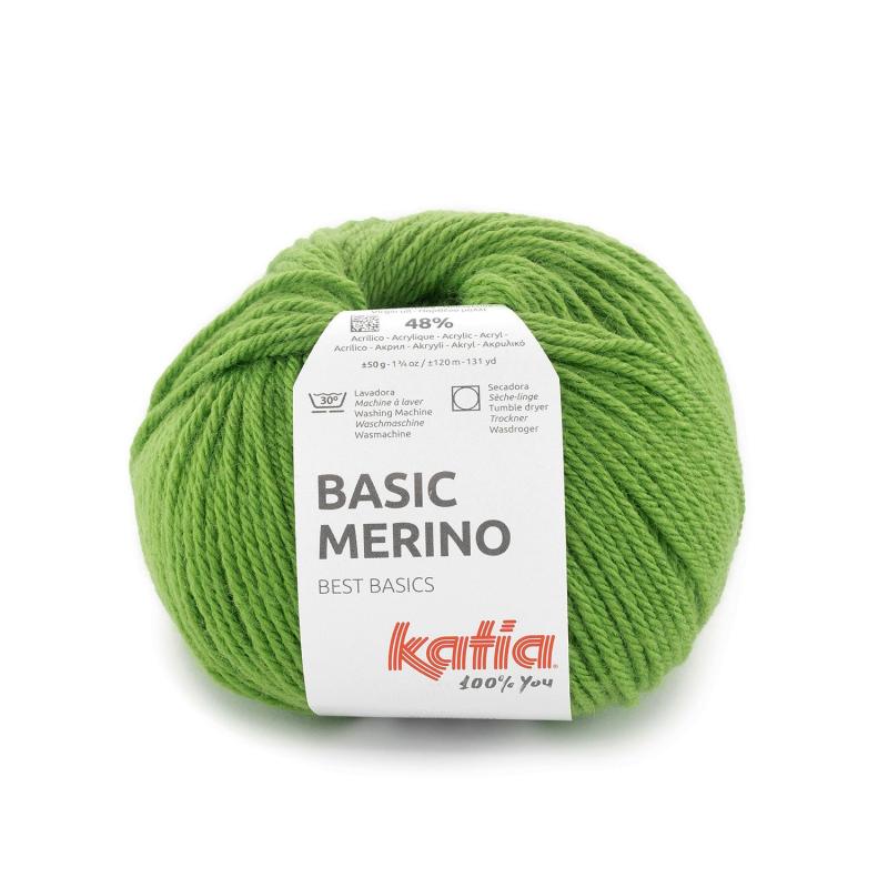 Basic Merino 107 gräsgrön