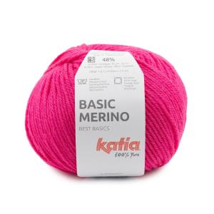Basic Merino 98 neonrosa