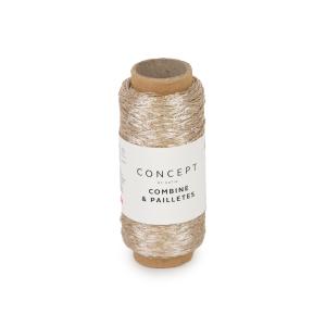 Combine & Paillettes 52 beige