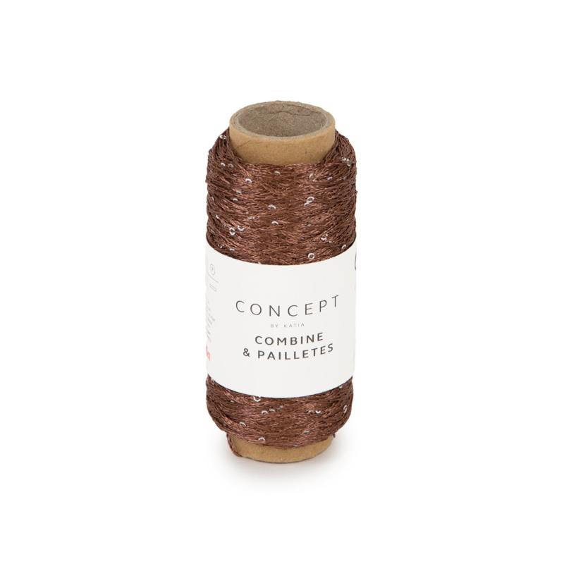 Combine & Paillettes 53 brun