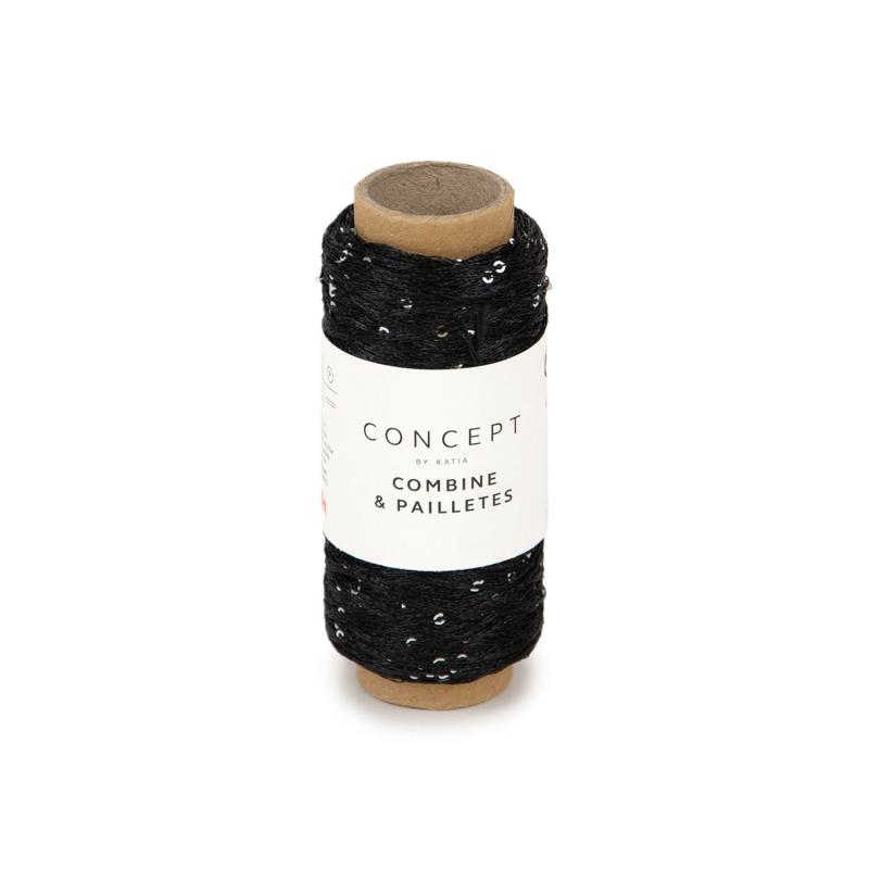 Combine & Paillettes 54 svart