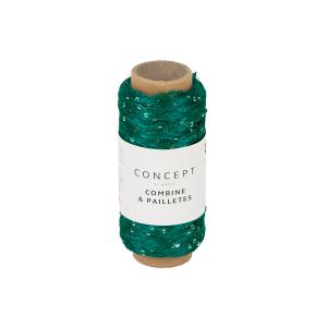 Combine & Paillettes 57 smaragd