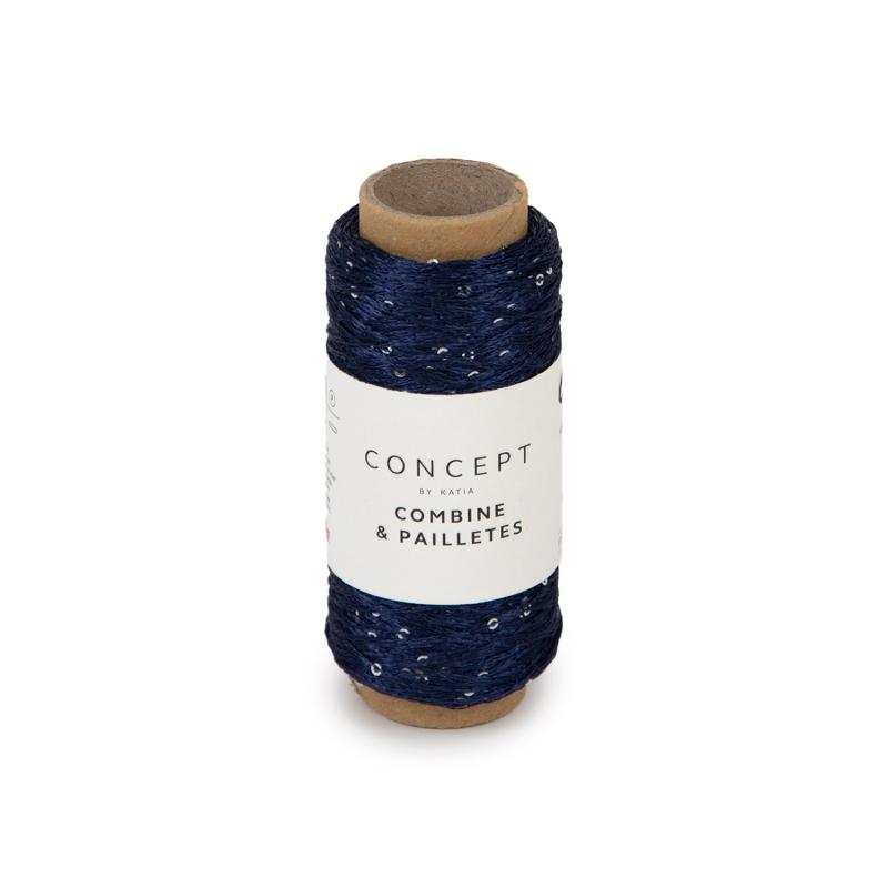 Combine & Paillettes 62 nattblå