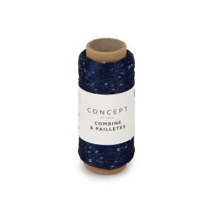 Combine & Paillettes 62 nattblå
