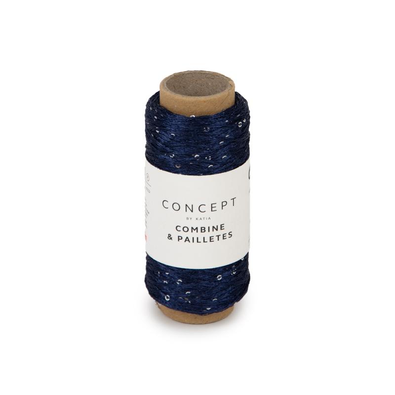 Combine & Paillettes 62 nattblå