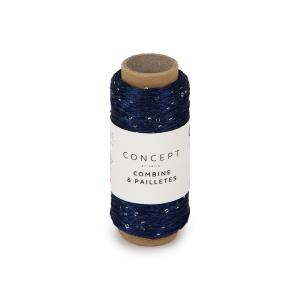 Combine & Paillettes 62 nattblå