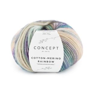 Cotton-Merino Rainbow 502 rosa-lila-pastell blå