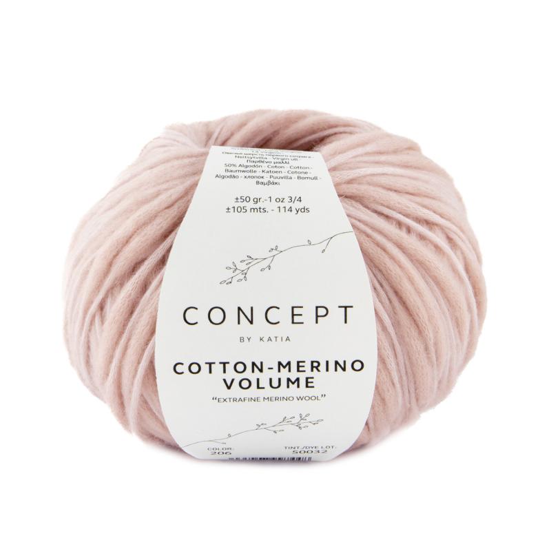 Cotton-Merino Volume 206 ljusrosa