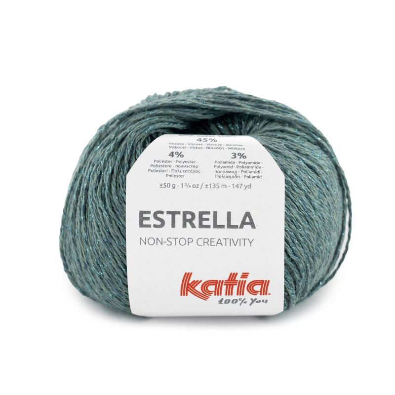 Estrella 62 petrol-blåglitter