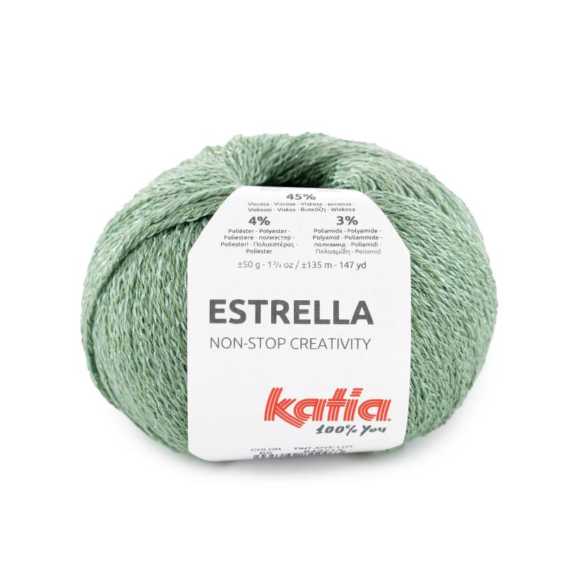 Estrella 65 khaki-grönglitter