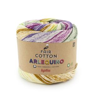 Fair Cotton Arlequino 251 okra-grön-svarta vinbär