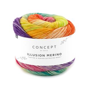 Illusion Merino 304 rosa-lila-petrol