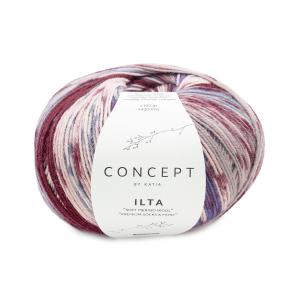 REA * Ilta socks 203 grönblå-vinröd-grå