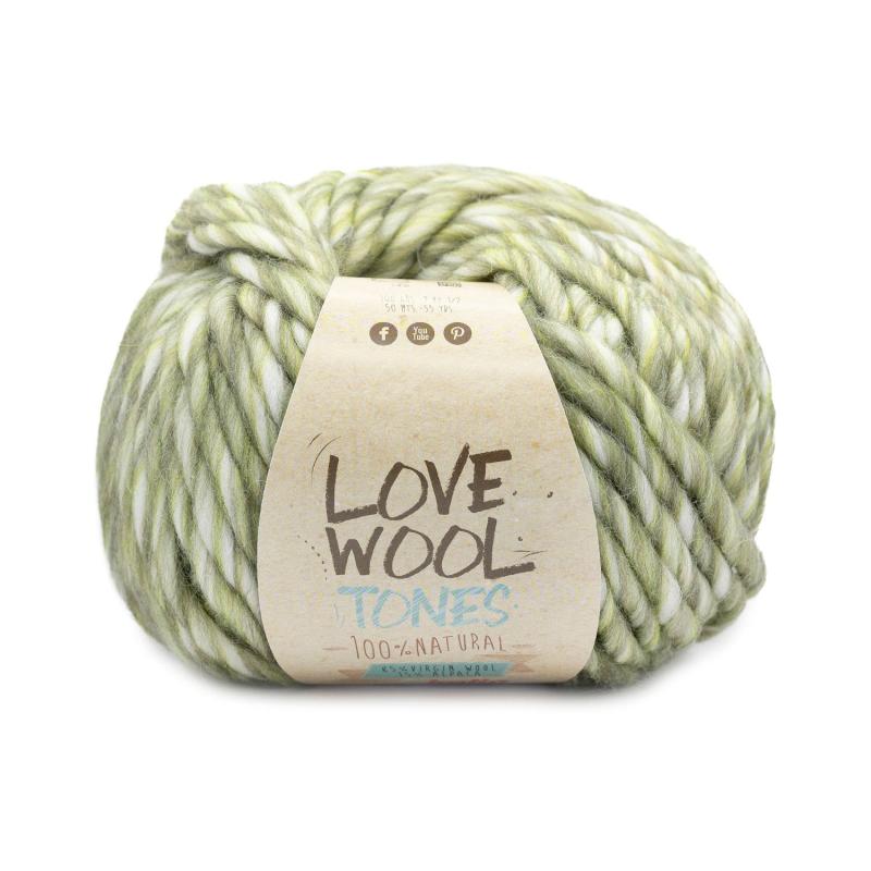 Love wool Tones 207 grönmelerad